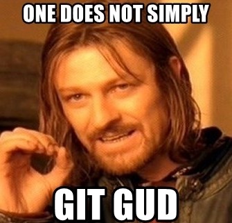 I'm having trouble finding the git gud button in games