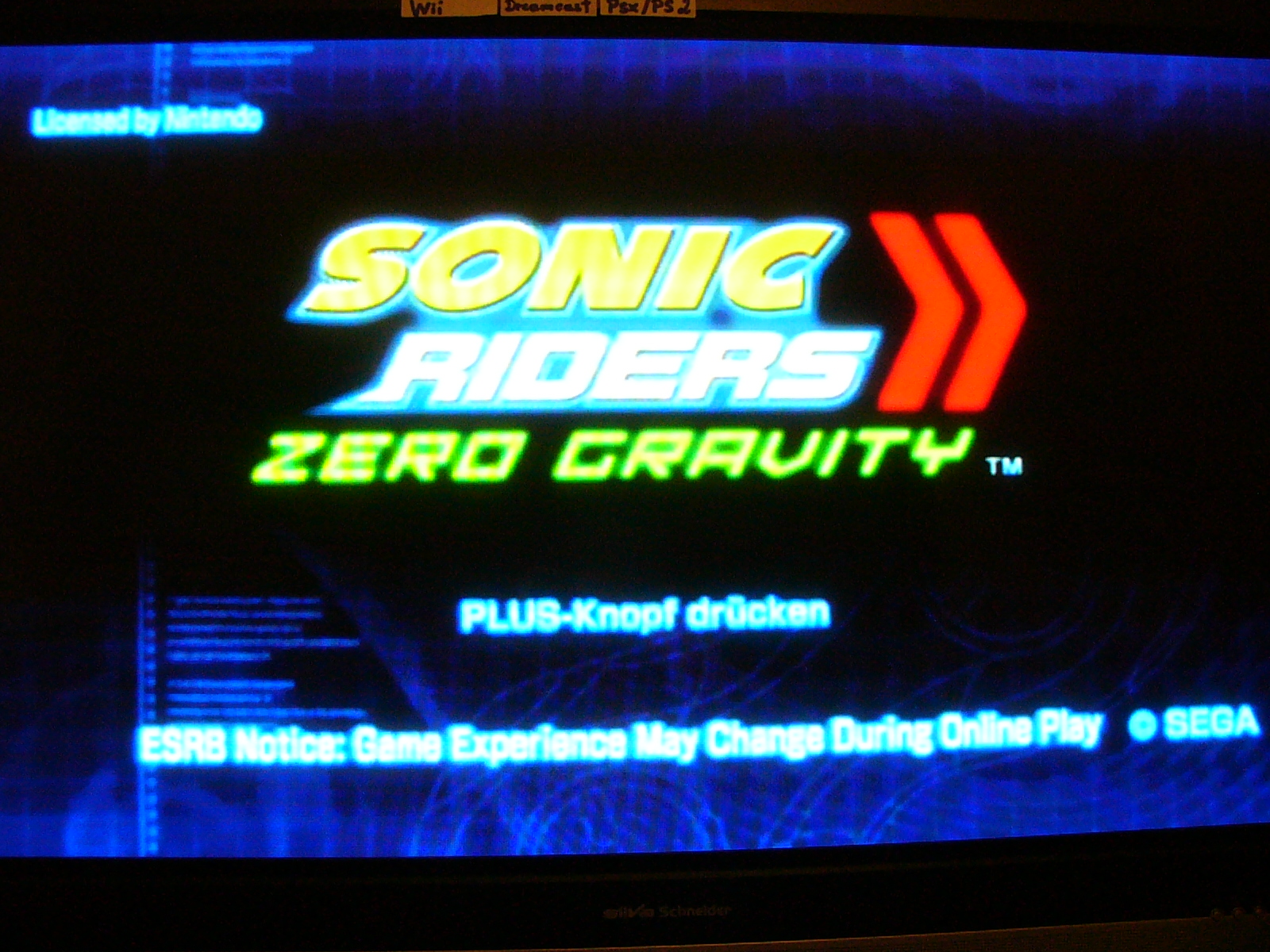 Help with Sonic Riders: Zero Gravity HDD error | GBAtemp.net - The  Independent Video Game Community
