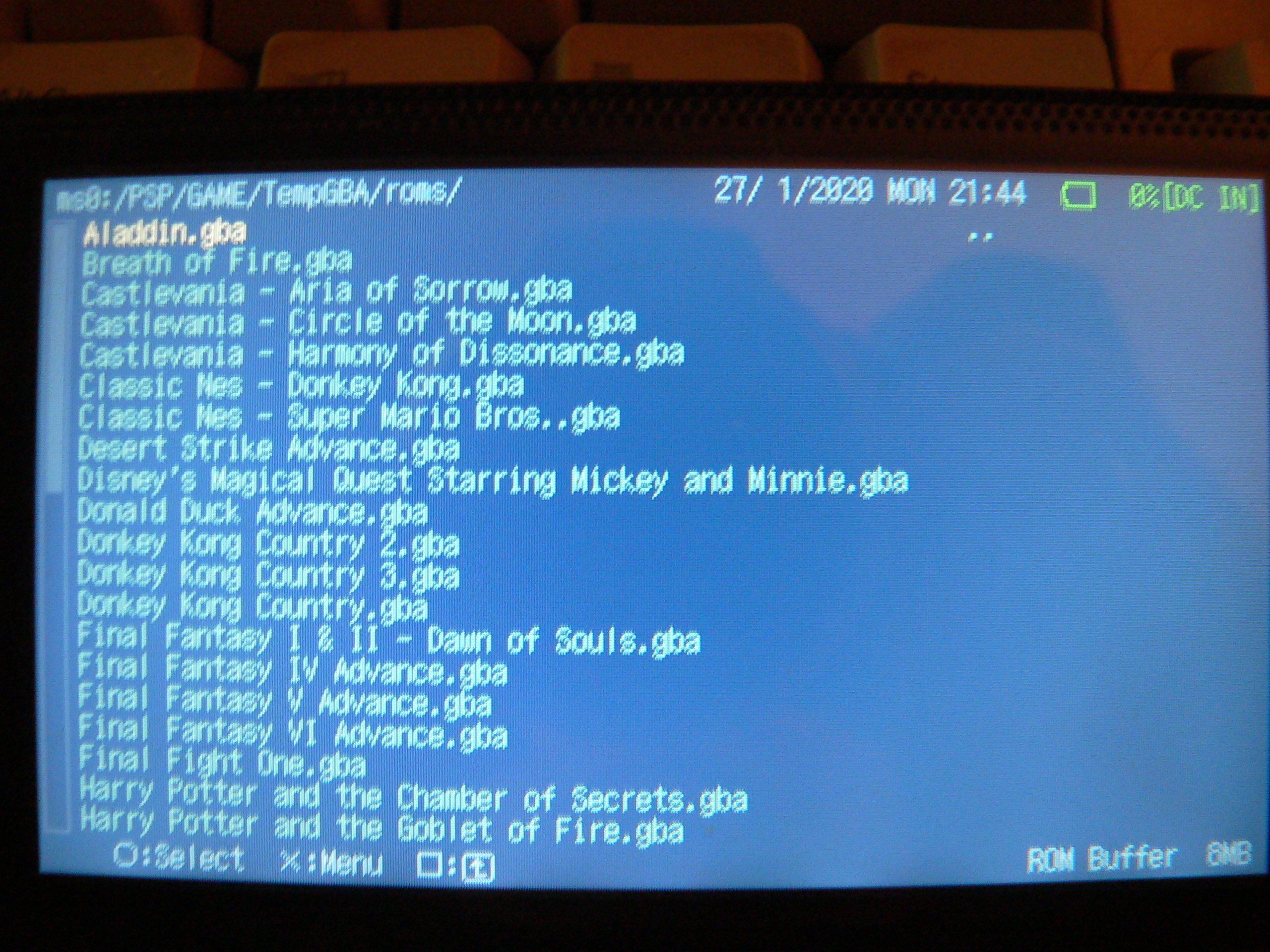 PSP/PS Vita release: GBA emulator UO gpSP Kai v3.4 test 4 build