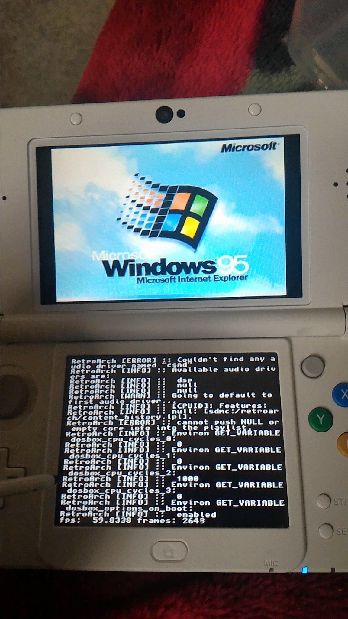 Windows 95 running on a New Nintendo 3DS | NeoGAF