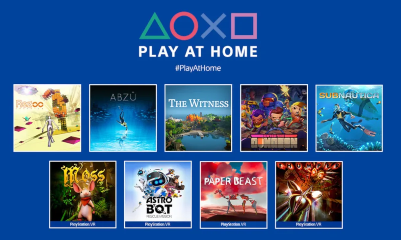 PlayStation's Play at Home 2021 event offers 9 free PS4 and PS VR games as  of today | GBAtemp.net - The Independent Video Game Community