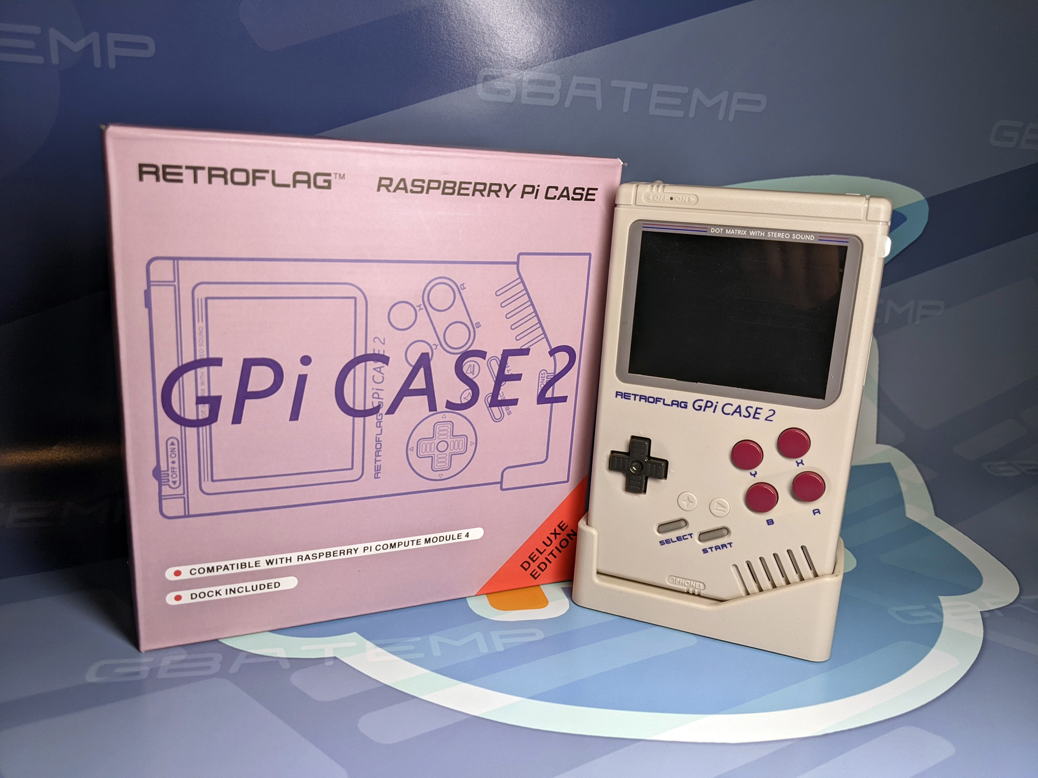 GPi CASE 2 Retro Game Console 3.0 Inch LCD Screen 4000mAh Li-on Battery  Deluxe Edition for Raspberry Pi CM4 Lite/eMMC