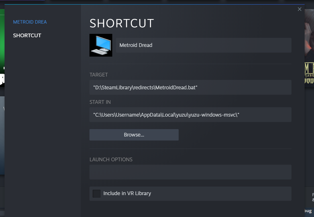 Steam deck desktop able to run yuzu emulator but not steam library
