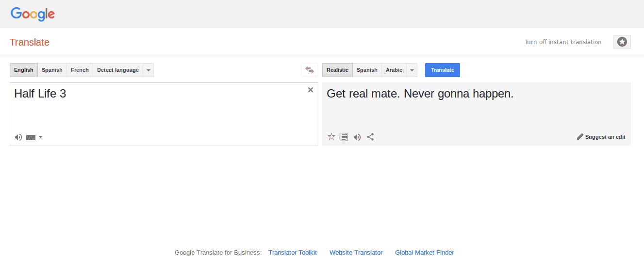 Google Translator=Half Life 3 ?????   - The Independent Video  Game Community
