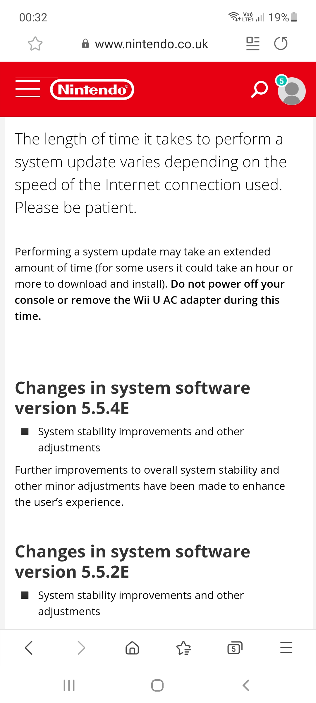 There's a new system update for the Wii U for version 5.5.5U | Page 2 |  GBAtemp.net - The Independent Video Game Community