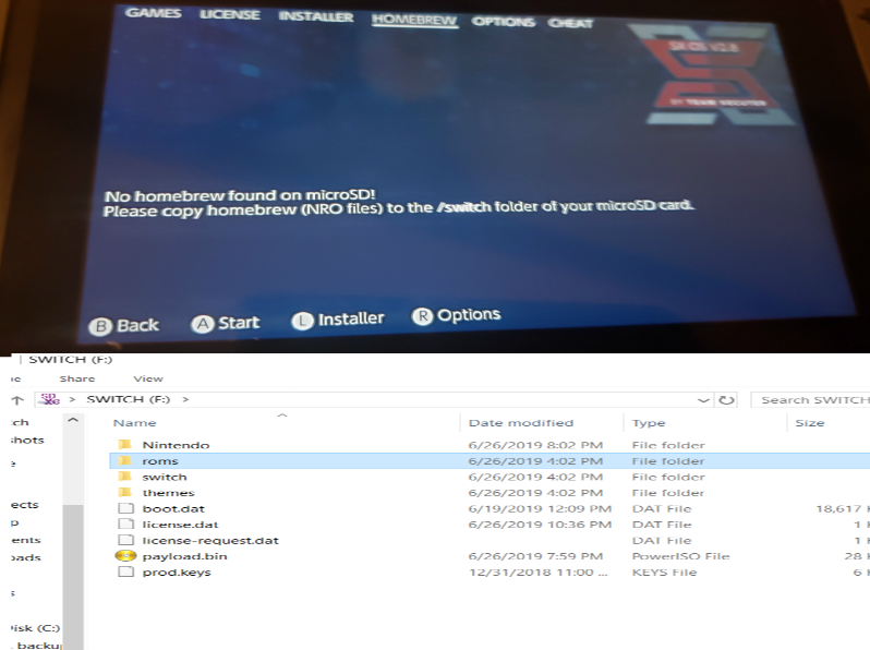 Help, SX OS can't detect any XCIs or Homebrew apps even though I have a  bunch on my SD card :( | GBAtemp.net - The Independent Video Game Community