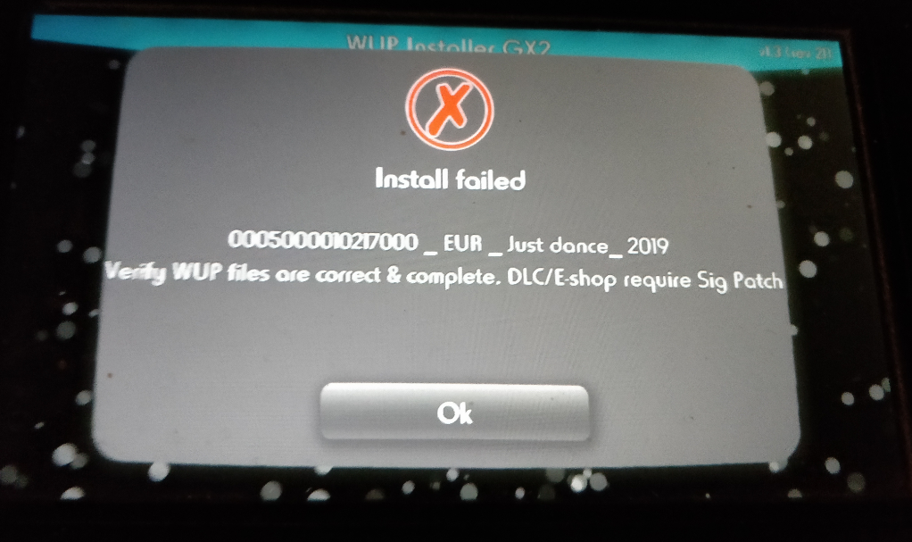 Problem installing any game on WUP INSTALLER GX2 | GBAtemp.net - The  Independent Video Game Community