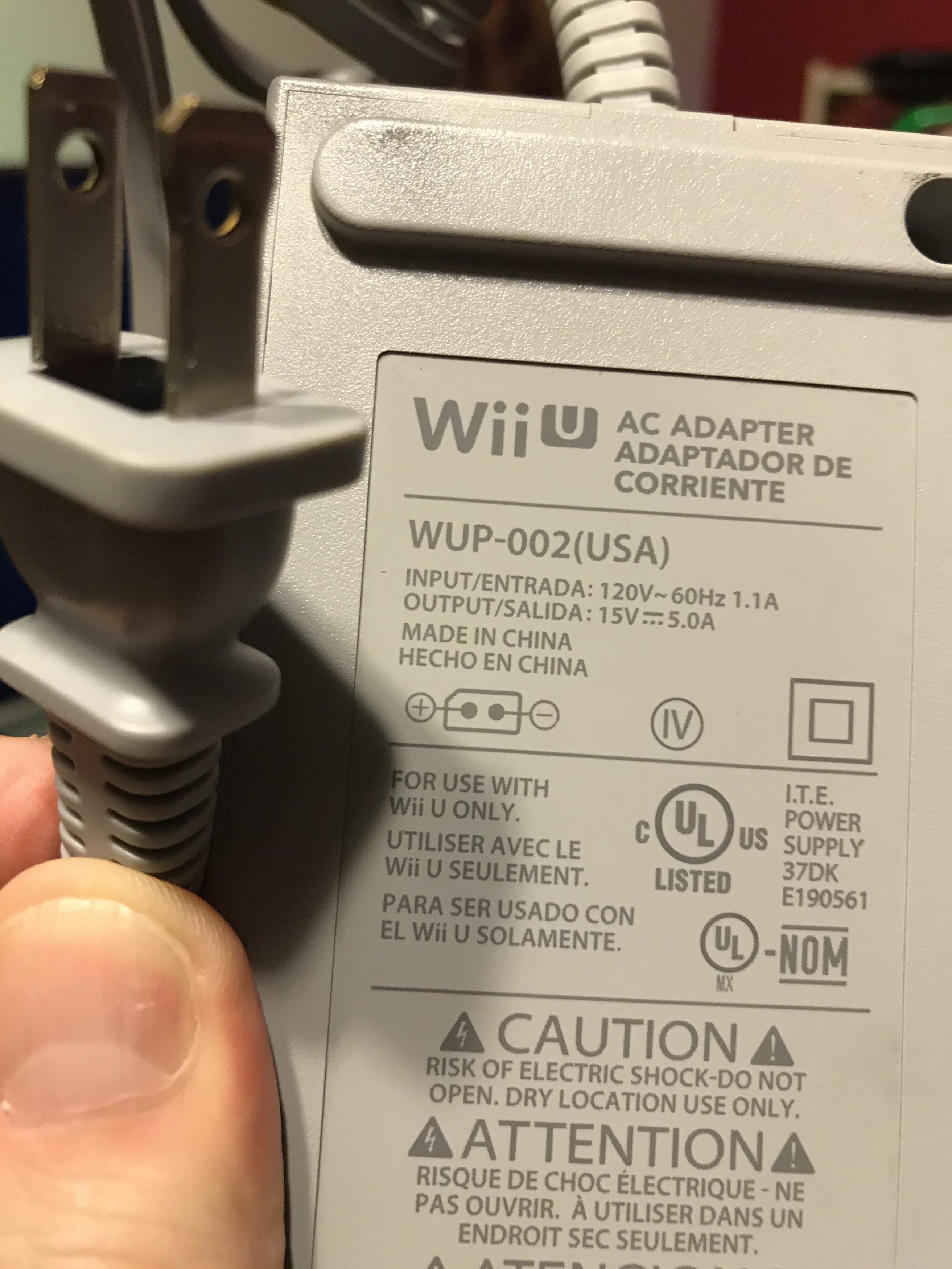 Wiiu Model Wup 101 2 Us Model 1v Can Be Used With 230v Gbatemp Net The Independent Video Game Community