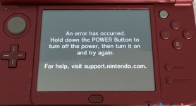 Unknown Error On 3DS