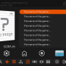 Wii USB Loader GX Theme - Material OS Extra Dark - Orange
