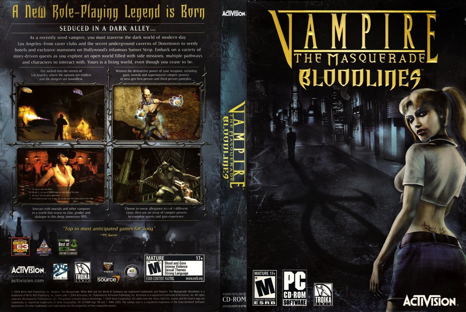 Vampire: The Masquerade - Bloodlines (2004) - MobyGames